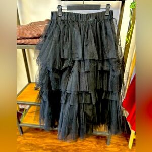 Black Tulle Skirt